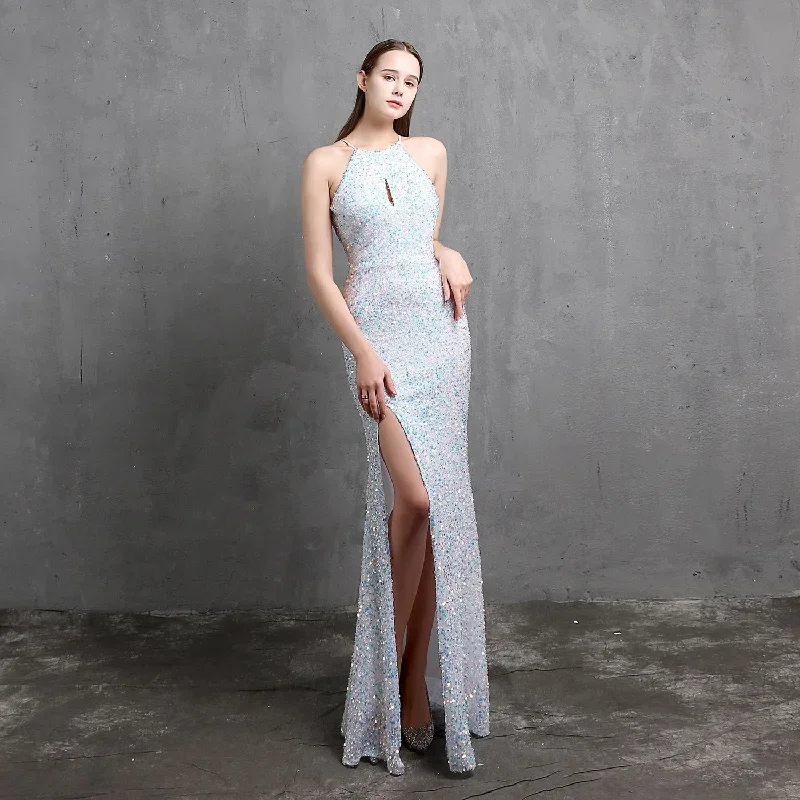 FashionSierra - Sexy Mermaid Sequin Evening Dress