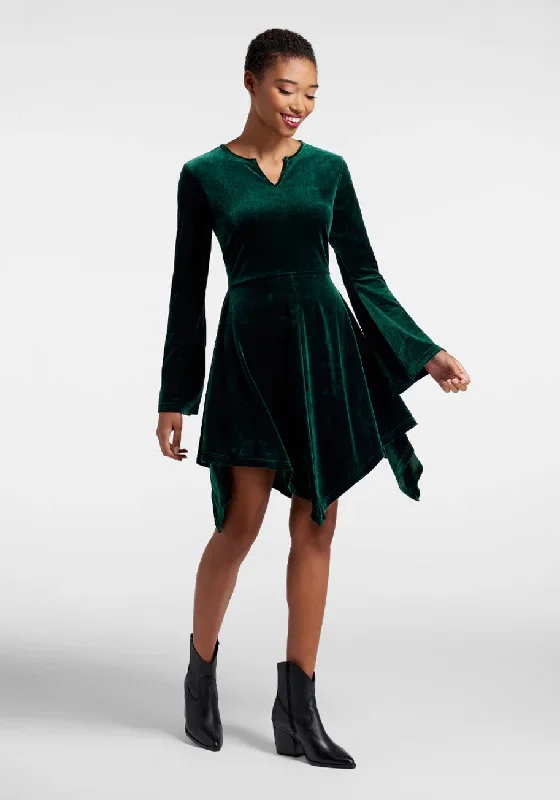 A Bit Wicked Velvet Mini Dress