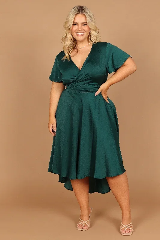 amanda-hi-lo-tie-front-dress-emerald