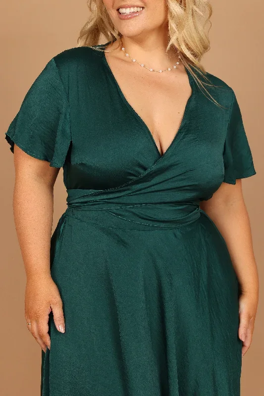 amanda-hi-lo-tie-front-dress-emerald