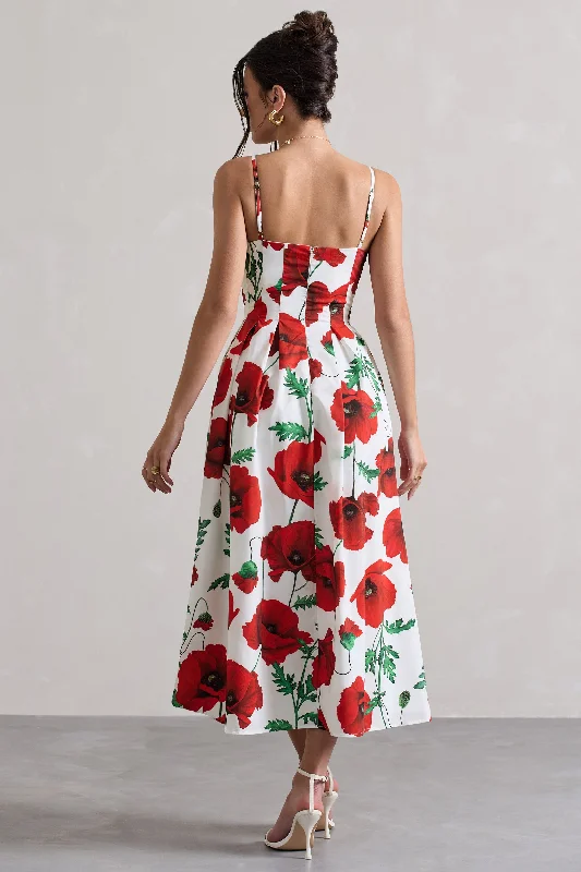 ardea-poppy-print-strappy-lace-up-split-midi-dress-cl134711246