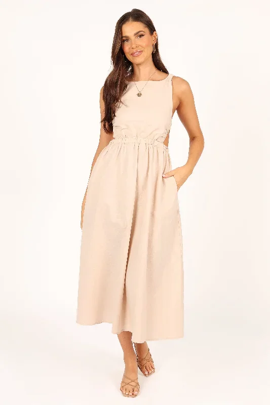 aubrey-cutout-midi-dress-beige