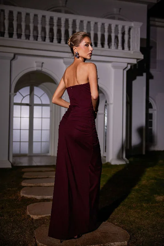 carew-strapless-ruched-dress