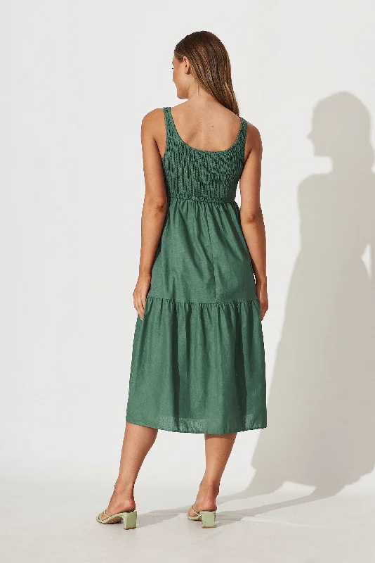 caribbean-midi-dress-in-green-cotton-linen