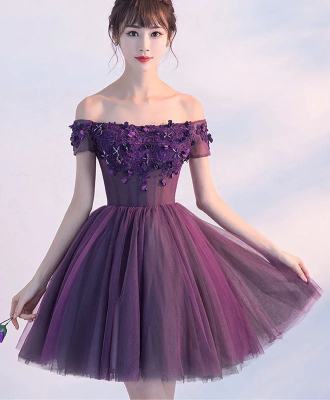 cute-a-line-purple-off-shoulder-short-prom-dress-homecoming-dress