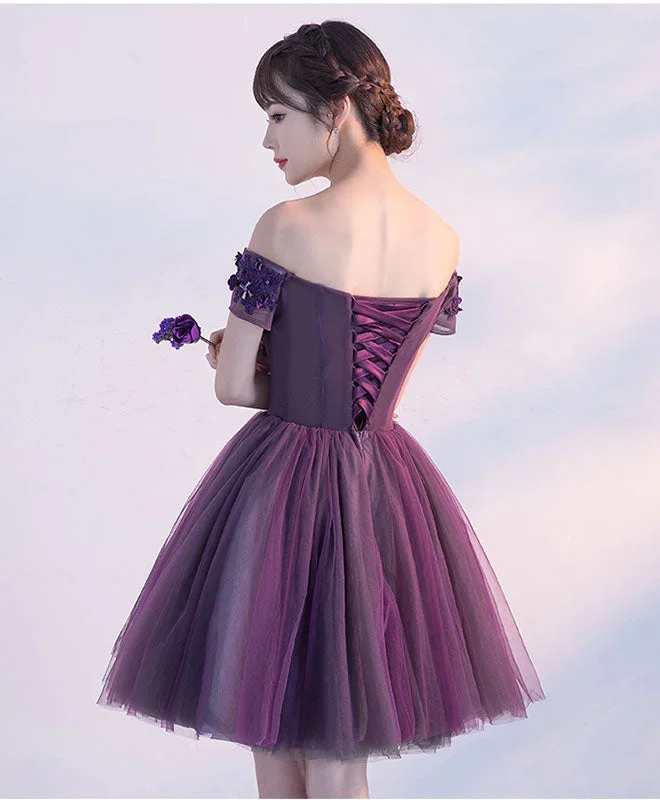 cute-a-line-purple-off-shoulder-short-prom-dress-homecoming-dress