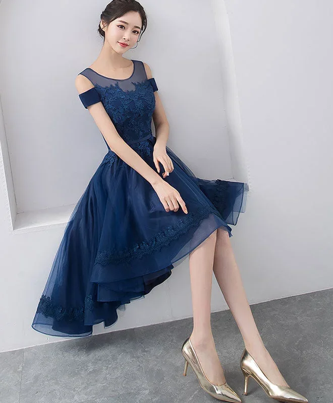 dark-blue-lace-tulle-short-prom-dress-homecoming-dress