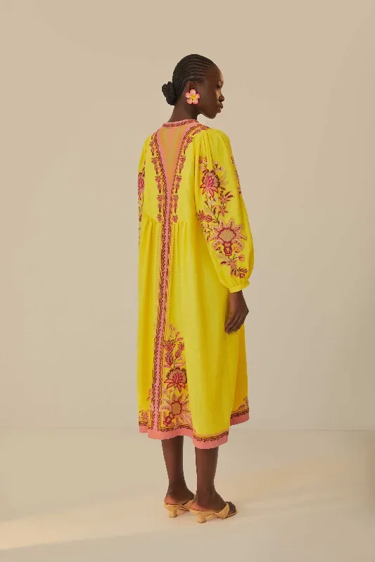 embroidered-garden-tapestry-yellow-midi-dress-3