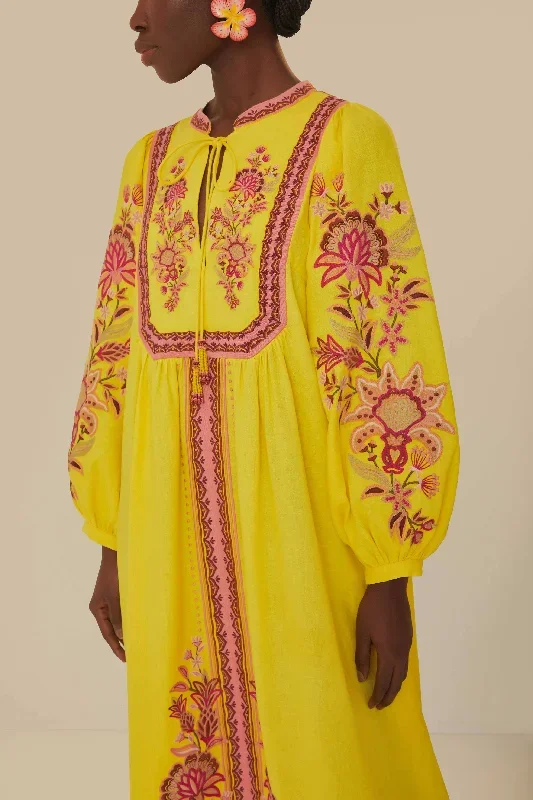 embroidered-garden-tapestry-yellow-midi-dress-3