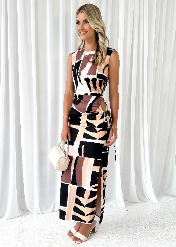 floura-maxi-dress-brown-abstract