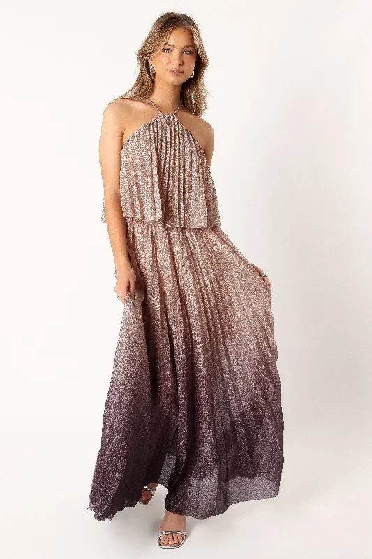 gia-pleated-halterneck-maxi-dress-gold-purple