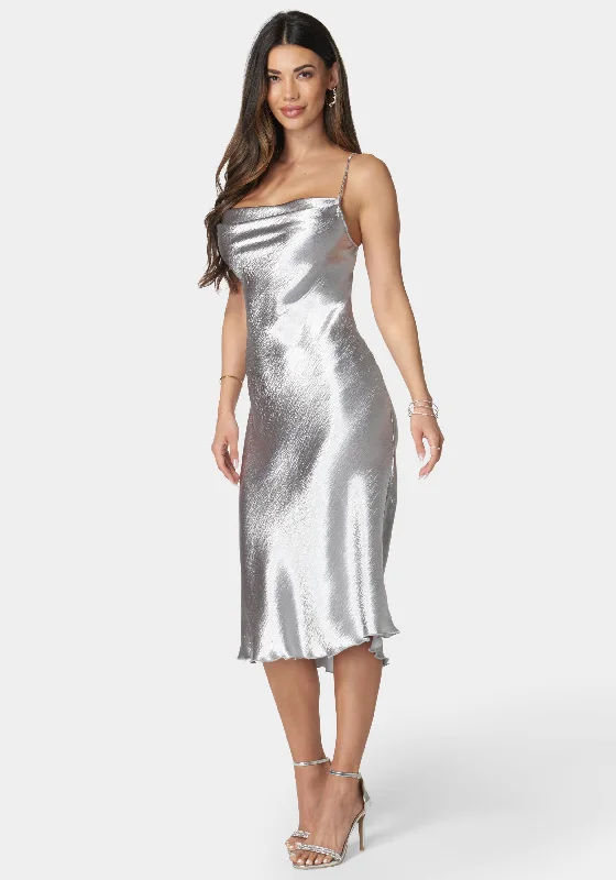 hammered-satin-rhinestone-dress-silver