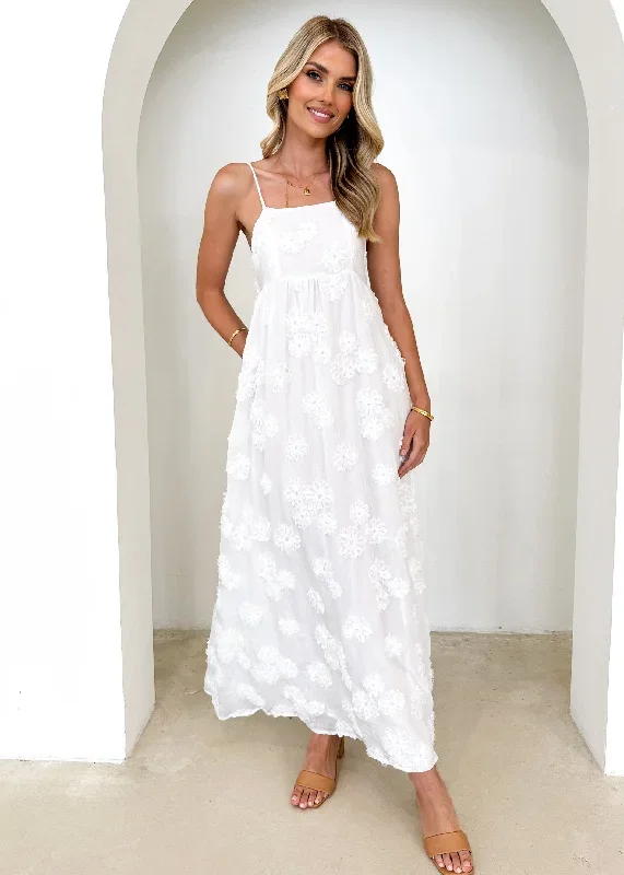 Harlarra Maxi Dress - Off White