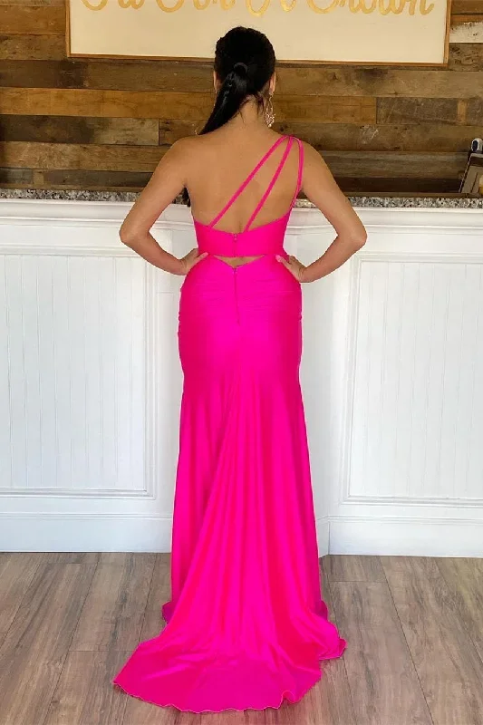 hot-pink-one-shoulder-satin-formal-dress-with-slit