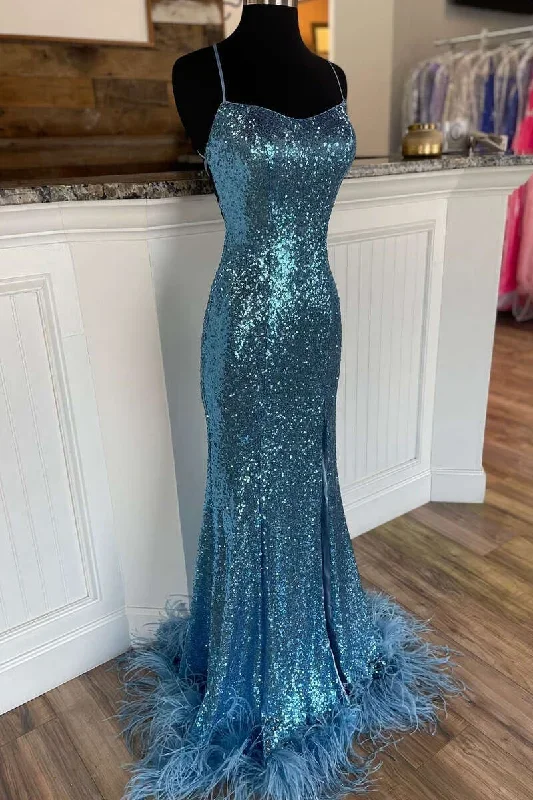 ice-blue-sequins-lace-up-feathered-long-prom-gown-with-slit