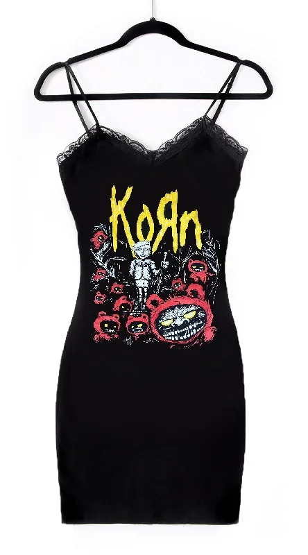 Korn Lace Strap Dress