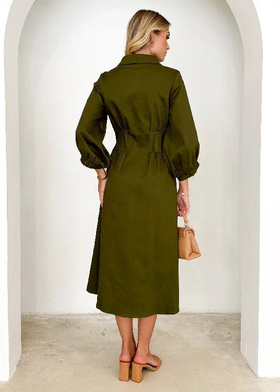 kourt-midi-dress-khaki