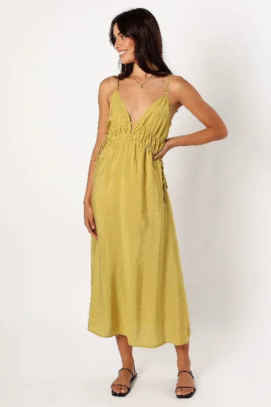 Layton Midi Dress - Olive