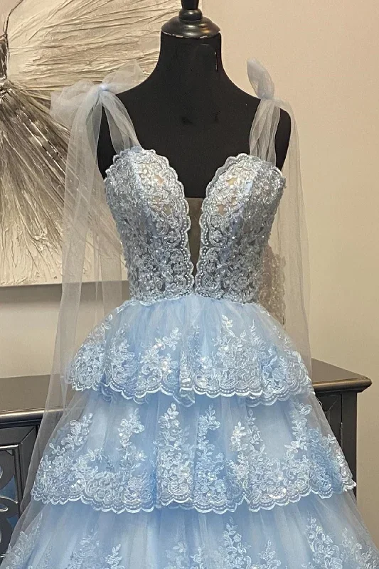 light-blue-tulle-appliques-tying-strap-ruffle-tiered-long-prom-dress