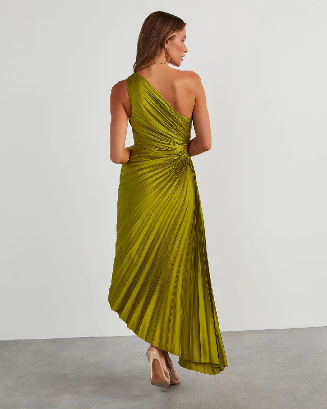 modern-day-glam-satin-pleated-one-shoulder-cutout-asymmetrical-maxi-dress