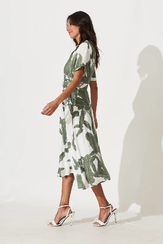 my-sweet-midi-shirt-dress-in-white-with-green-leaf-print