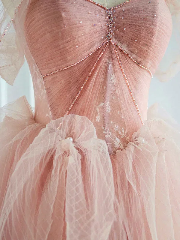 pink-sweetheart-neck-tulle-long-prom-dress-pink-sweet-16-dress