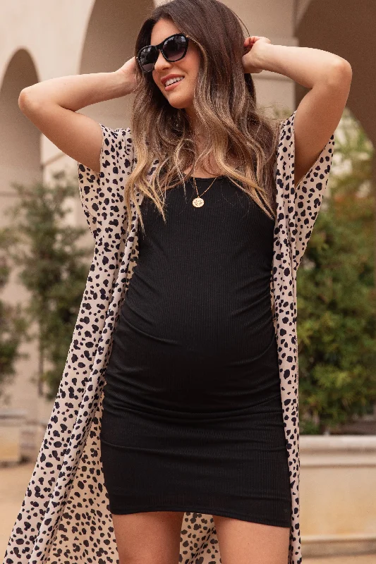 pinkblush-black-sleeveless-ribbed-fitted-maternity-dress