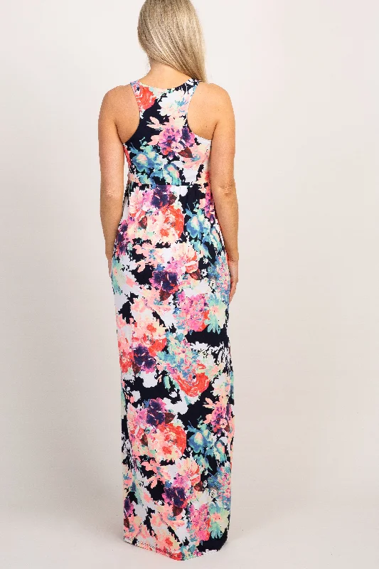 pinkblush-navy-abstract-floral-sleeveless-maternity-maxi-dress