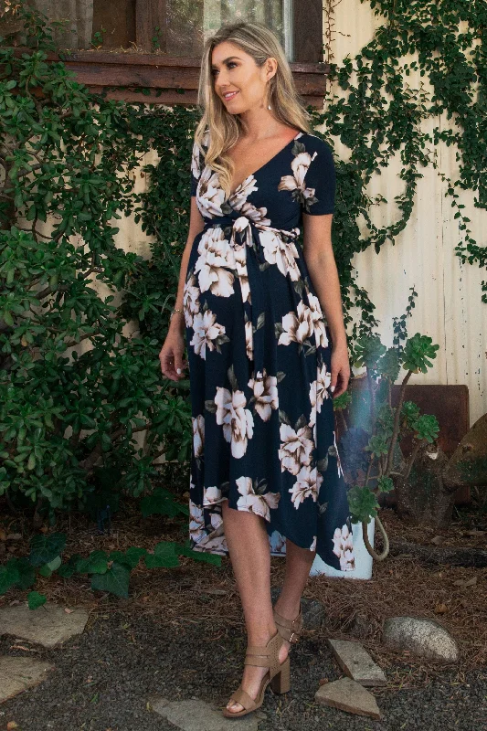 pinkblush-navy-blue-floral-hi-low-maternity-wrap-dress