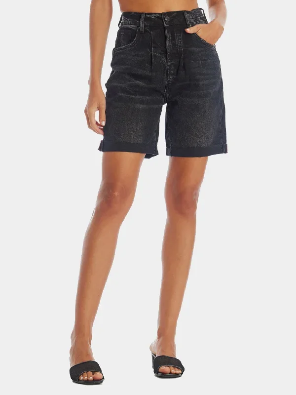 Pleated Midi Shorts