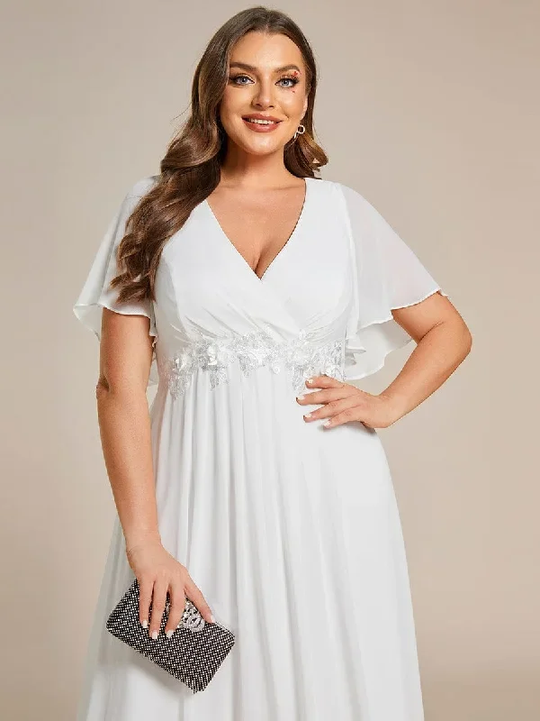 plus-size-floral-applique-short-sleeve-a-line-chiffon-evening-dress-ee01960