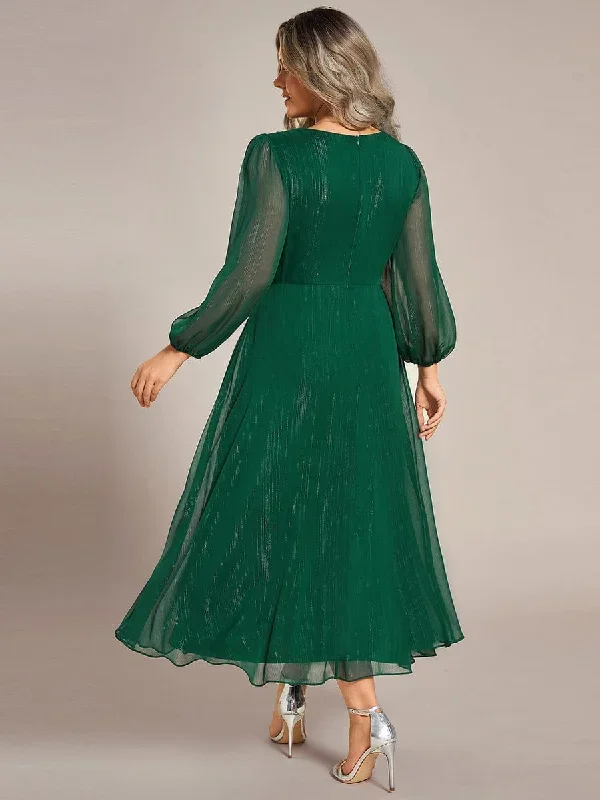 plus-size-twist-knot-louts-leaf-long-sleeve-a-line-evening-dress-ee01977