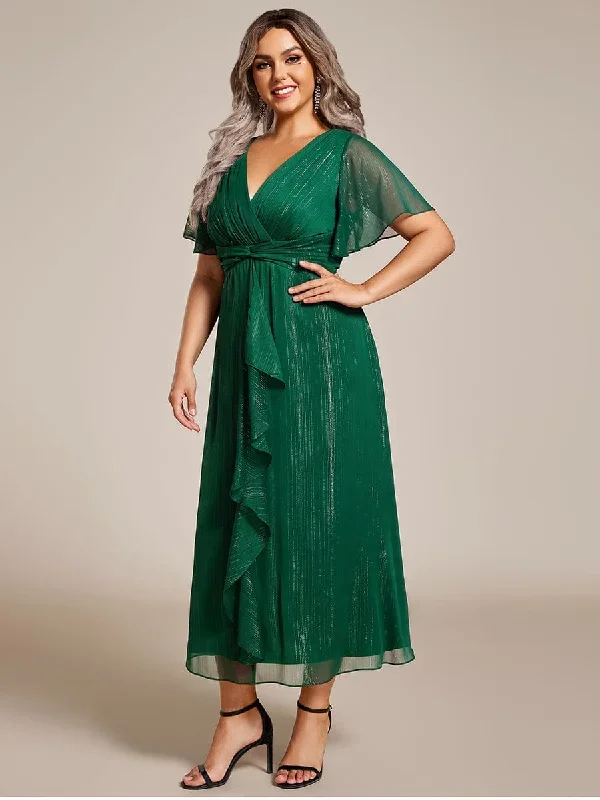 plus-size-twist-knot-louts-leaf-long-sleeve-a-line-evening-dress-ee01977