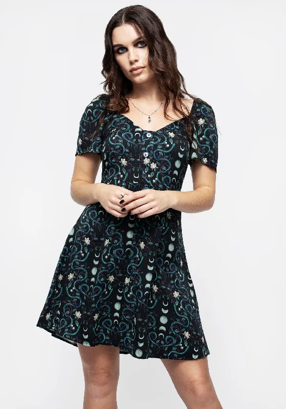 pythia-print-button-front-mini-dress