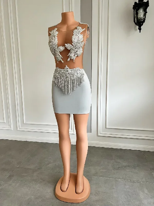 real-picture-sheer-mesh-birthday-party-formal-gowns-sparkly-silver-diamond-spandex-mini-black-girls-short-prom-dresses-2023