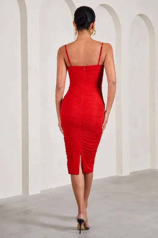 red-corset-mesh-midi-dress