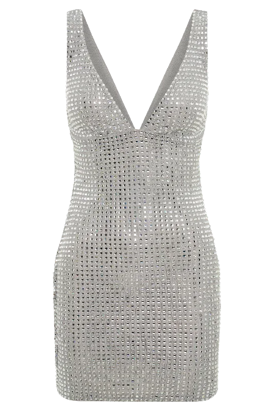 ryann-mirrored-diamante-mini-dress-silver