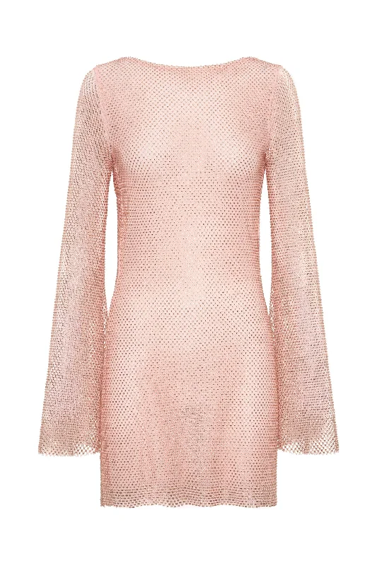 samira-flare-sleeve-diamante-mesh-mini-dress-baby-pink