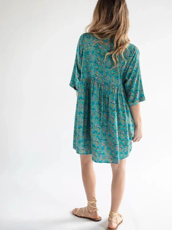 stella-v-neck-dress-turquoise-ditsy-vines