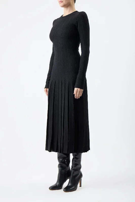 walsh-knit-pleated-dress-black-wool