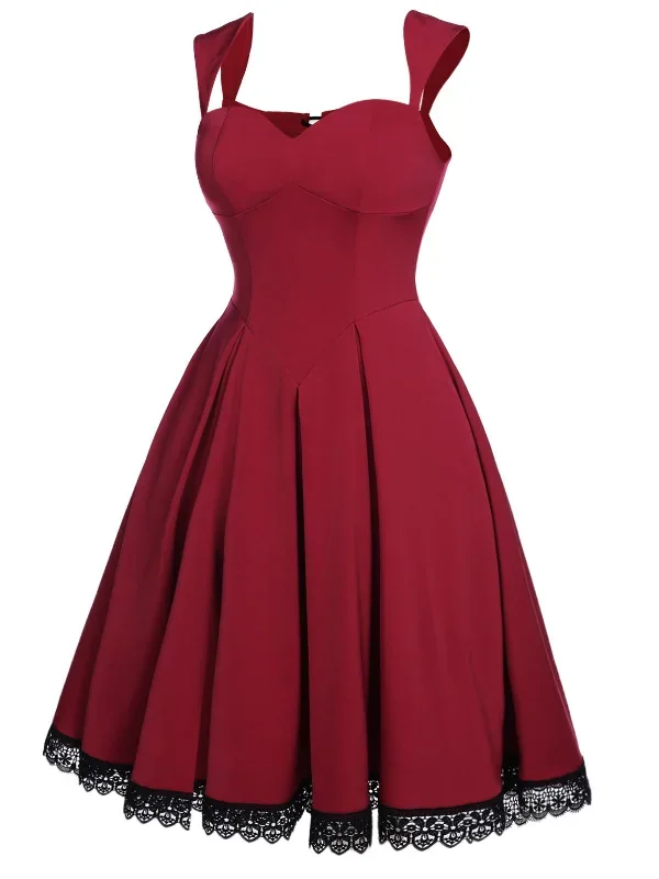 wine-red-1950s-lace-solid-swing-dress